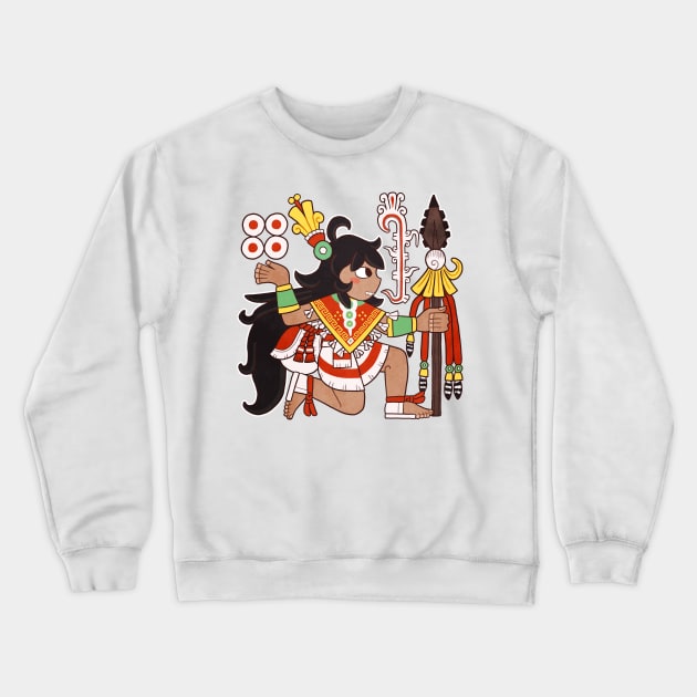 Donaji - Great Soul Glyph Crewneck Sweatshirt by Itzcacalotl